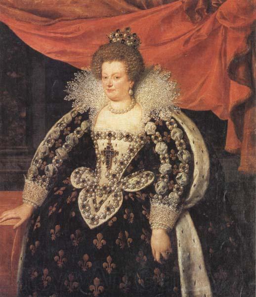 Frans Pourbus the younger Marie de Medicis,Queen of France Spain oil painting art
